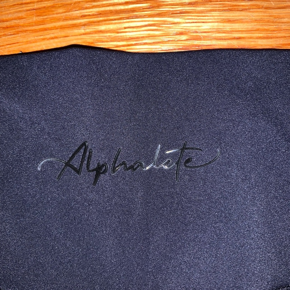 Alphalete Navy Blue Women's Joggers with Script Logo